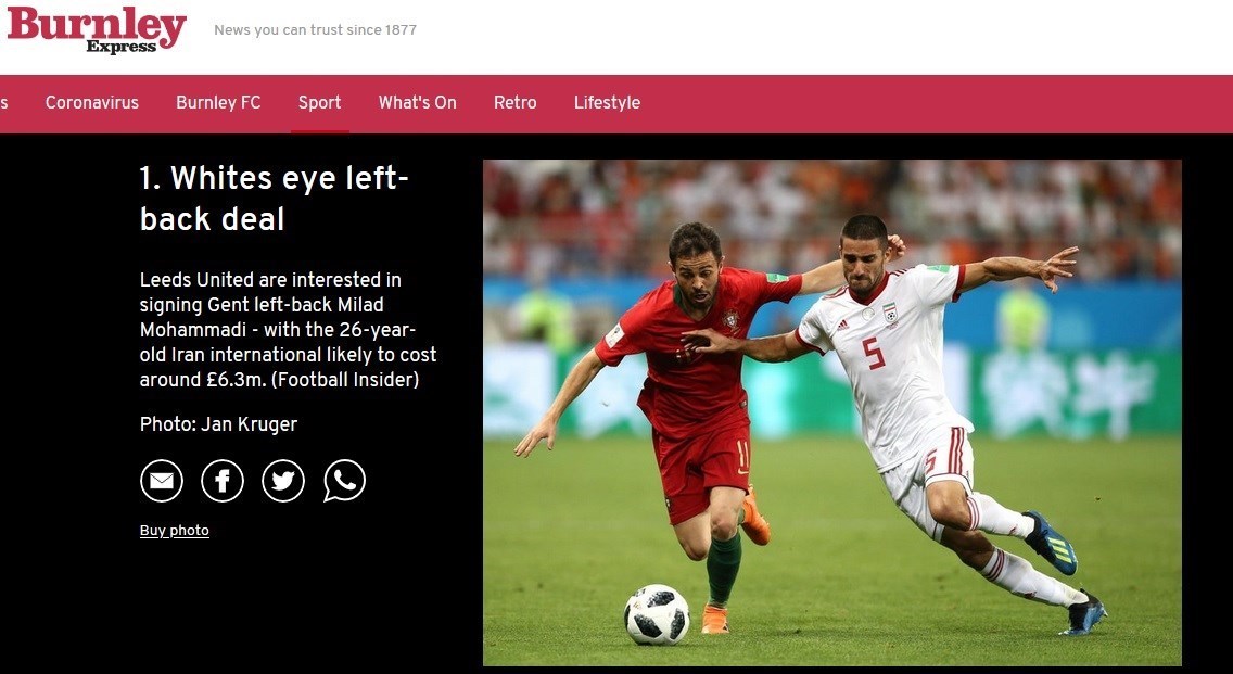 میلاد محمدی , تیم ملی فوتبال ایران , تیم فوتبال لیدز یونایتد , مارچلو بیلسا , 