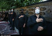  عزاداری شب اول محرم هیئت مکتب الحسین(ع) در آستان مقدس امامزاده معصوم(ع) با رعایت فاصله گذاری اجتماعی 
