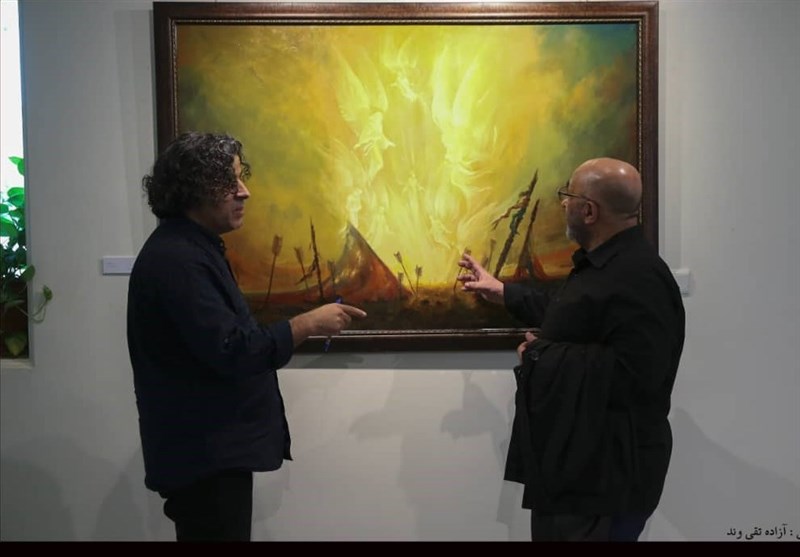 نقاشی , هنرهای تجسمی , عاشورا , ماه محرم , امام حسین (ع) , موکب تسنیم , 