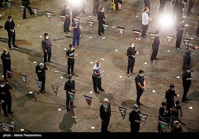 مراسم عزاداری شب عاشورای حسینی حسینیه ثارالله اهواز