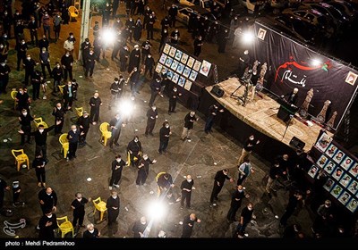 مراسم عزاداری شب عاشورای حسینی حسینیه ثارالله اهواز