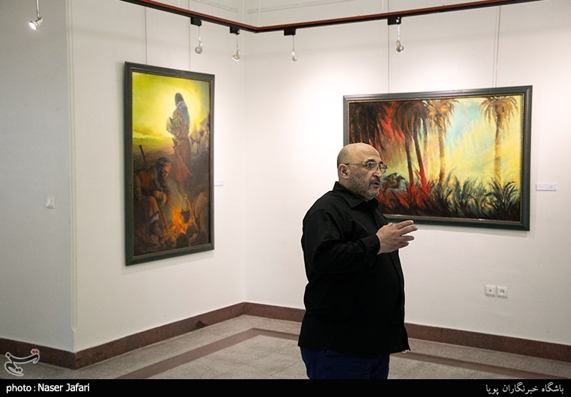 سینما , هنرهای تجسمی , نقاشی , ماه محرم , موکب تسنیم , عاشورا , امام حسین (ع) , 