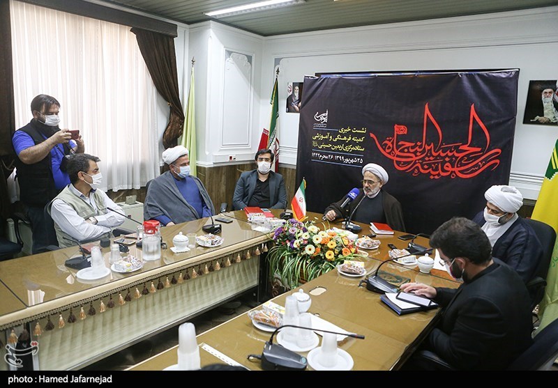 نشست حجت‌الاسلام حمید احمدی رئیس کمیته فرهنگی آموزشی ستاد مرکزی اربعین حسینی