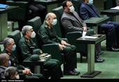 سرلشکر پاسدار حسین سلامی فرمانده کل سپاه در جلسه علنی مجلس شورای اسلامی