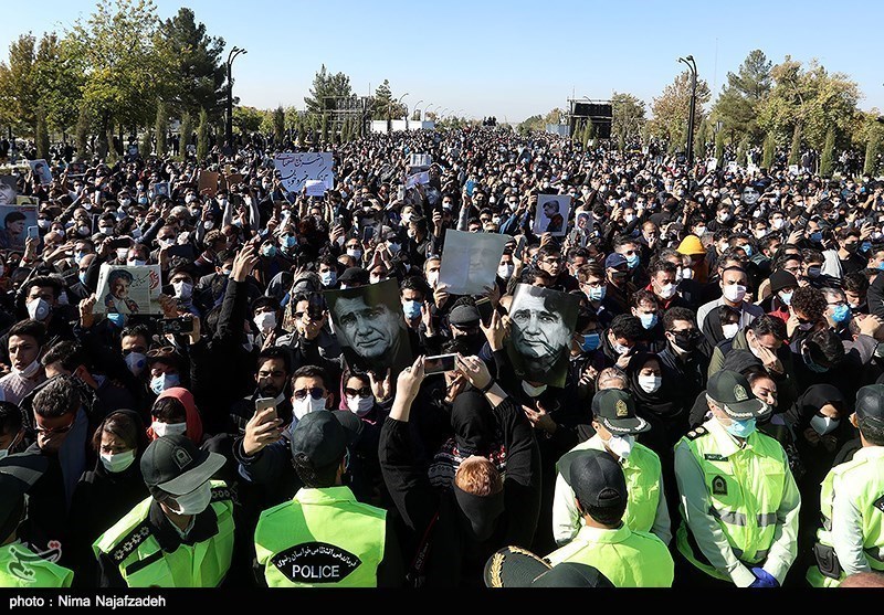 مراسم خاکسپاری مرحوم استاد شجریان در طوس