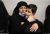 همسر و فرزندان وداع  شهید امربه معروف محمد محمدی
