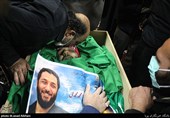 وداع با پیکر بسیجی شهید امربه معروف محمد محمدی