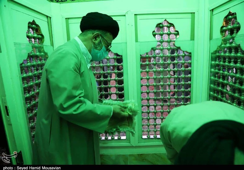 آذربایجان شرقی , وقف , غبار روبی حرم حضرت عبدالعظیم حسنی (ع) , 