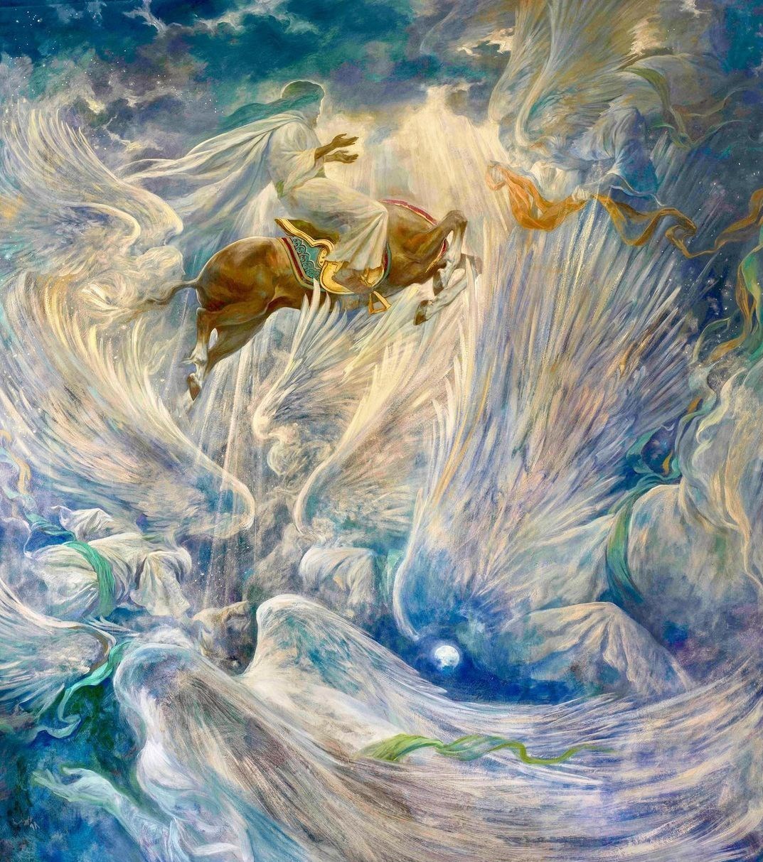 حسن روح الامین , هنرهای تجسمی , نقاشی , حضرت محمد (ص) , پیامبر(ص) , 