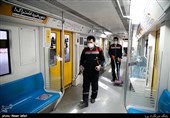 قطارها روزانه در این پایانه ضدعفونی می شوند 