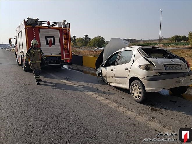 آتش‌نشانی , سازمان آتش‌نشانی تهران , آتش‌سوزی , پلیس راهور | پلیس راهنمایی و رانندگی , حوادث جاده‌ای , 