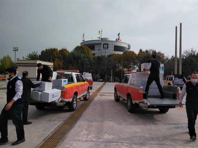 کرونا , آتشنشانی , سازمان آتشنشانی تهران , کمک مؤمنانه ,