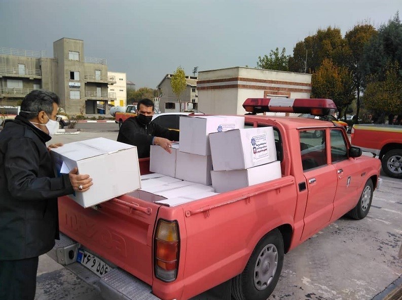 کرونا , آتشنشانی , سازمان آتشنشانی تهران , کمک مؤمنانه ,