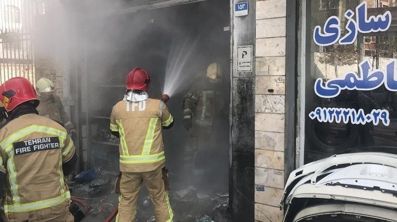 سازمان آتش‌نشانی تهران , آتش‌نشانی , آتش‌سوزی , حوادث , اورژانس , 