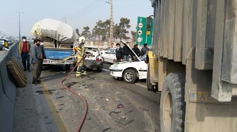 آتش‌نشانی , سازمان آتش‌نشانی تهران , پلیس راهور | پلیس راهنمایی و رانندگی , اورژانس , حوادث جاده‌ای , حوادث , 