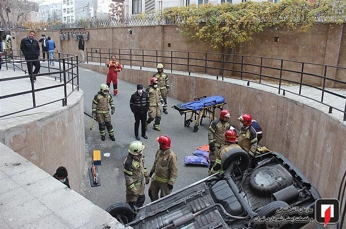 آتش‌نشانی , سازمان آتش‌نشانی تهران , پلیس راهور | پلیس راهنمایی و رانندگی , حوادث , 