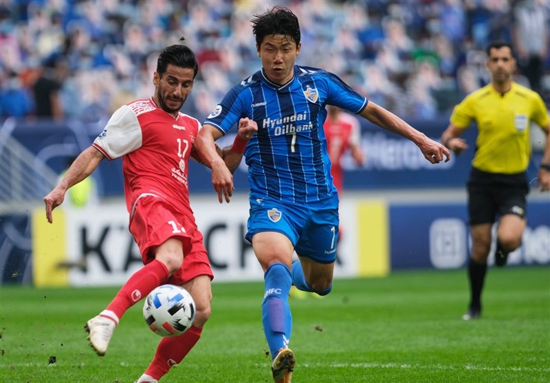 تیم فوتبال پرسپولیس , اولسان هیوندای کرهجنوبی , لیگ قهرمانان آسیا , فدراسیون بینالمللی فوتبال (فیفا) ,