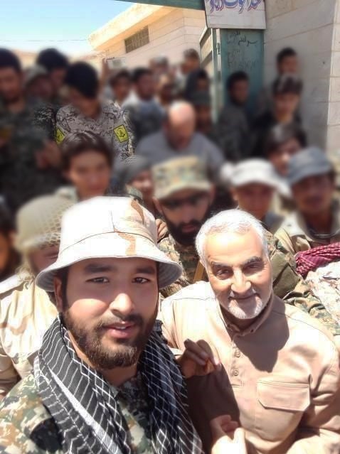 لشکر فاطمیون , مدافعان حرم , جبهه مقاومت اسلامی , شهید سپهبد قاسم سلیمانی , شهدای مدافع حرم , عکس , شهید , 