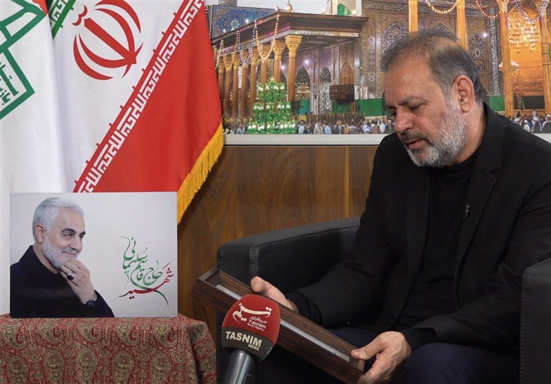 سردار قاسم سلیمانی , تشییع پیکر سپهبد قاسم سلیمانی , شهید سپهبد قاسم سلیمانی , کشور عراق , آیت الله خامنه ای , حضرت معصومه (س) , حضرت زهرا , ستاد بازسازی عتبات عالیات , خانواده ,