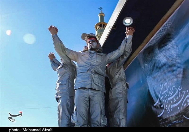 تئاتر مقاومت , تئاتر خیابانی , استان کرمان , شهید سپهبد قاسم سلیمانی , کرونا , شهید , تعزیه , 