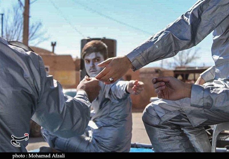 تئاتر مقاومت , تئاتر خیابانی , استان کرمان , شهید سپهبد قاسم سلیمانی , کرونا , شهید , تعزیه , 