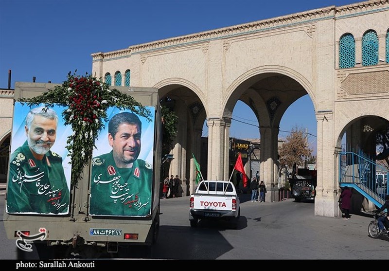 استان کرمان , مراسم تشییع , تشییع پیکر سپهبد قاسم سلیمانی , رژه , 