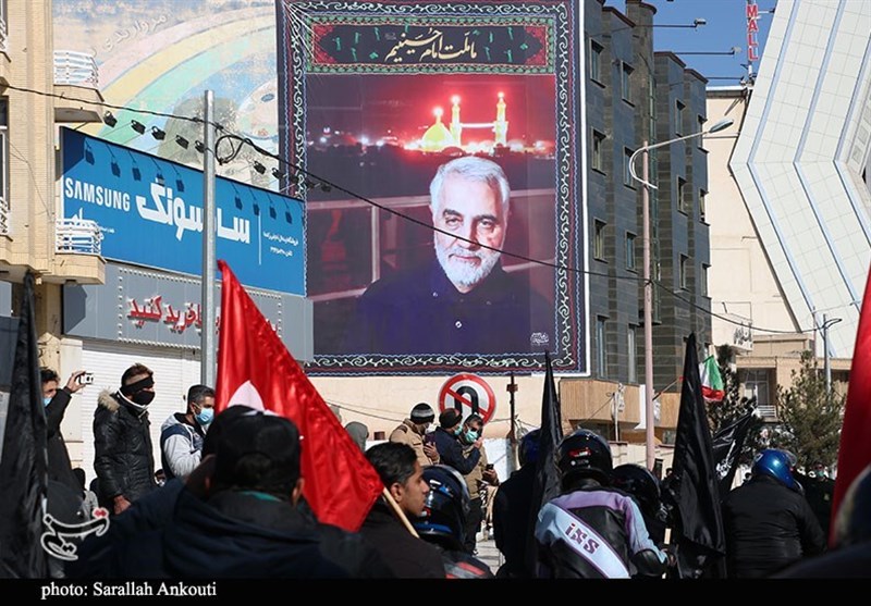 استان کرمان , مراسم تشییع , تشییع پیکر سپهبد قاسم سلیمانی , رژه , 