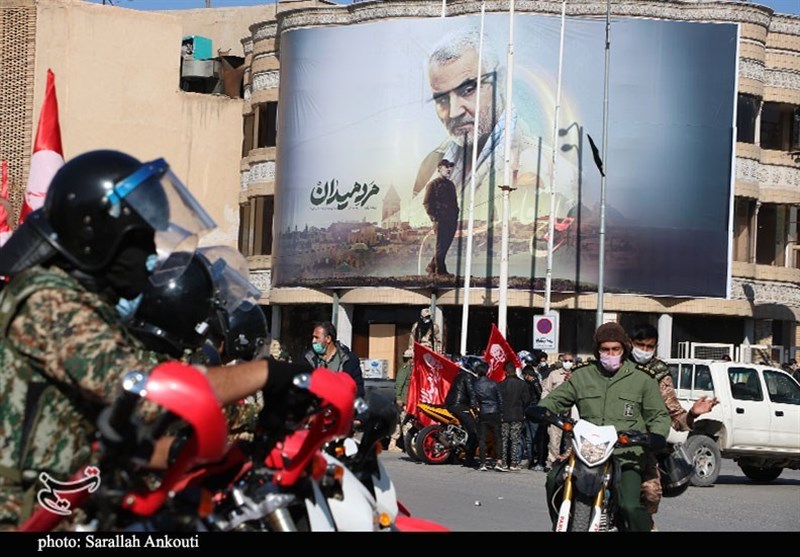 استان کرمان , مراسم تشییع , تشییع پیکر سپهبد قاسم سلیمانی , رژه , 