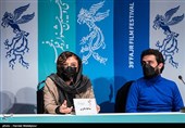 وحید رهبانی و مهلقا باقری در نشست خبری فیلم شیشلیک - سی و نهمین جشنواره فیلم فجر