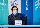عباس جمشیدی‌فر بازیگر در نشست خبری فیلم شیشلیک - سی و نهمین جشنواره فیلم فجر