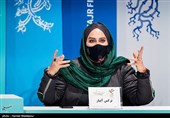 نرگس آبیار کارگردان در نشست خبری فیلم ابلق - سی و نهمین جشنواره فیلم فجر