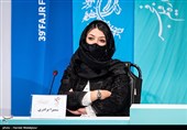 سمیرا برادری تهیه کننده در نشست خبری فیلم زاوالا - سی و نهمین جشنواره فیلم فجر 