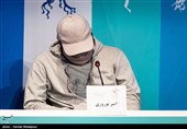 امیر نوروزی بازیگر در نشست خبری فیلم مصلحت - سی و نهمین جشنواره فیلم فجر