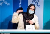 نازنین فراهانی بازیگر نشست خبری فیلم مصلحت - سی و نهمین جشنواره فیلم فجر
