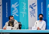 بامداد افشار آهنگساز و سهیل دانش اشراقی طراح صحنه در نشست خبری فیلم روشن - سی و نهمین جشنواره فیلم فجر