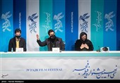 باران کوثری، حامد بهداد و عادل تبریزی در نشست خبری فیلم گیج‌گاه - سی و نهمین جشنواره فیلم فجر