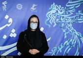آزیتا حاجیان بازیگر فیلم خط فرضی در سی و نهمین جشنواره فیلم فجر