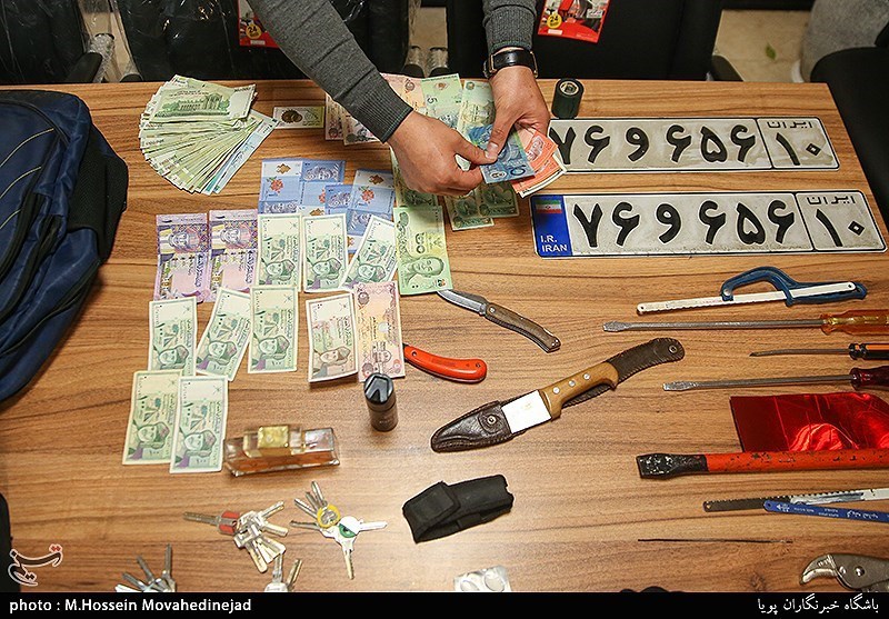 کشف ادوات سرقت از سارقان منزل