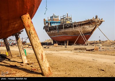 کارگاه لنج سازی در آستانه تعطیلی