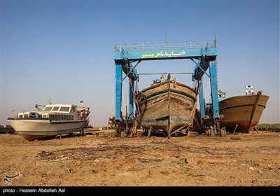 کارگاه لنج سازی در آستانه تعطیلی