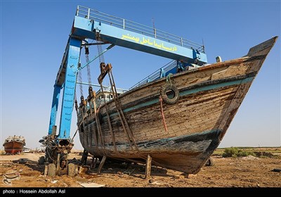 کارگاه لنج سازی در آستانه تعطیلی