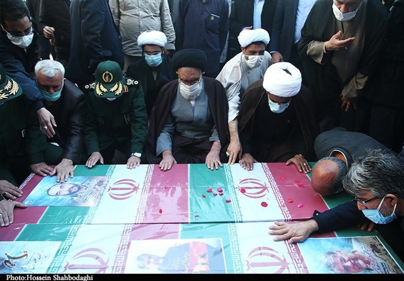 تشییع شهدای تفحص در قم