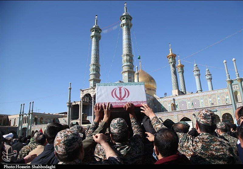 تشییع شهدای تفحص در قم