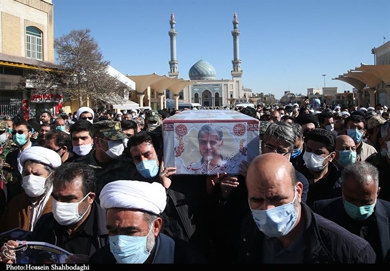 تشییع شهدای تفحص در قم