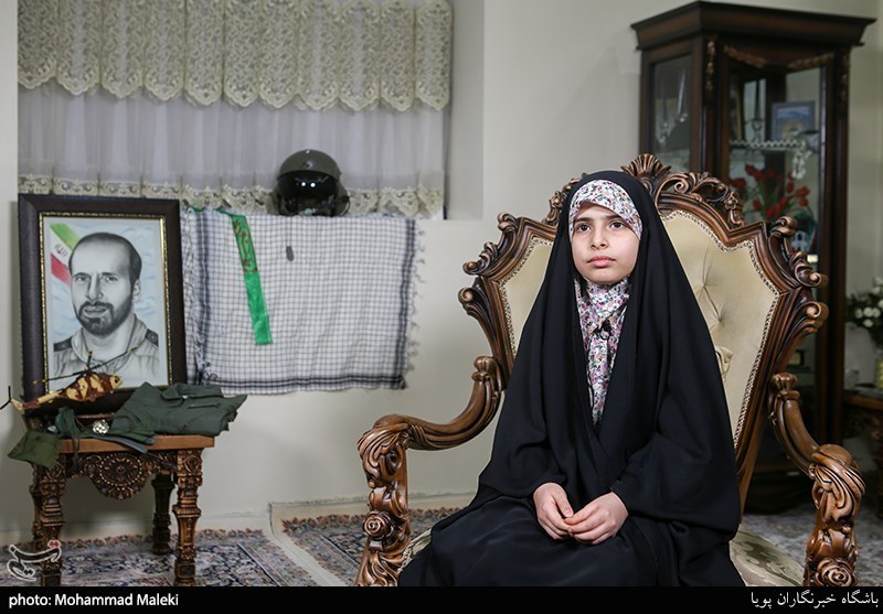 زهرا چگنی فرزند شهید مرتضی چگنی