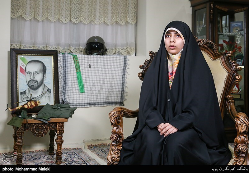 فاطمه چگنی فرزند شهید مرتضی چگنی