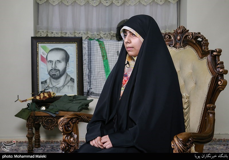 فاطمه چگنی فرزند شهید مرتضی چگنی