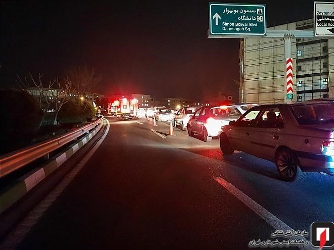 آتش‌نشانی , سازمان آتش‌نشانی تهران , پلیس راهور | پلیس راهنمایی و رانندگی , اورژانس , 