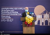 مراسم کاشت درخت صلح و دوستی