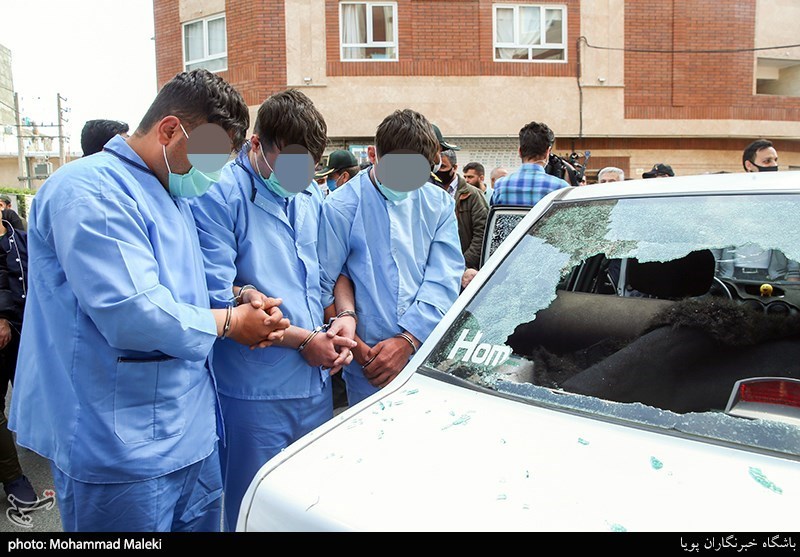 بازداشت اوباشی که در منطقه فلاح خودروهای شهروندان را تخریب کردند